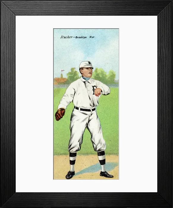 Framed Print : Cigarette Card Of Nap Rucker Framed Print : Cigarette Card Of Nap Rucker