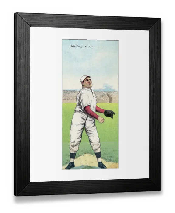 Framed Print : Cigarette Card Of Larry Doyle Framed Print : Cigarette Card Of Larry Doyle