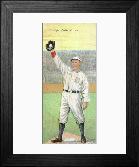 Framed Print : Cigarette Card Of Sam Crawford Framed Print : Cigarette Card Of Sam Crawford