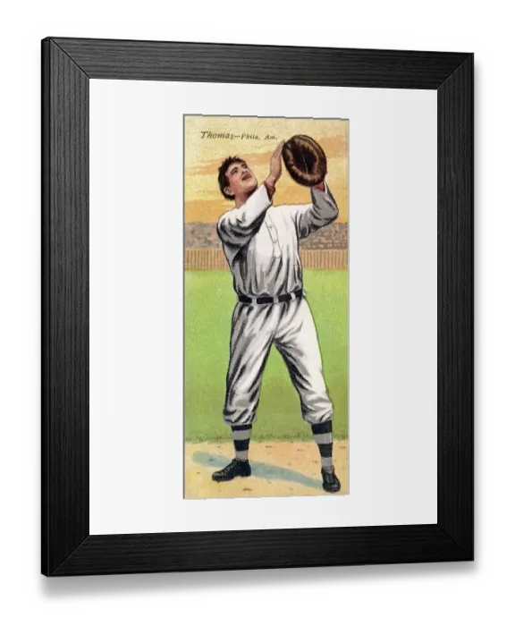 Framed Print : Cigarette Card Of Ira Thomas