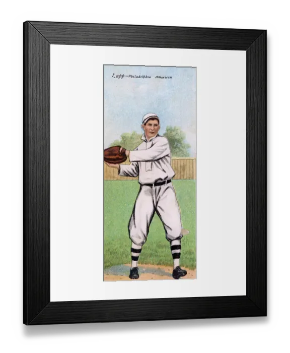 Framed Print : Cigarette Card Of Jack Lapp Framed Print : Cigarette Card Of Jack Lapp