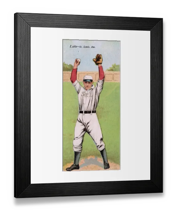 Framed Print : Cigarette Card Of Eddie Lake Framed Print : Cigarette Card Of Eddie Lake