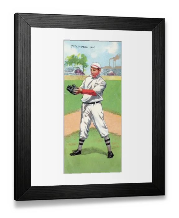 Framed Print : Cigarette Card Of John Titus