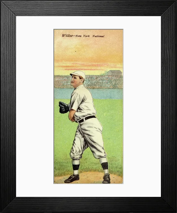 Framed Print : Cigarette Card Of Hooks Wiltse Framed Print : Cigarette Card Of Hooks Wiltse