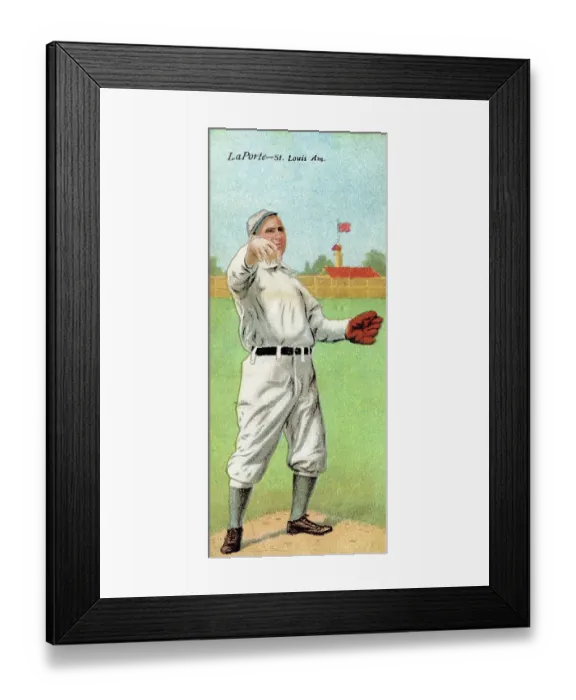Framed Print : Cigarette Card Of Frank LaPorte Framed Print : Cigarette Card Of Frank LaPorte