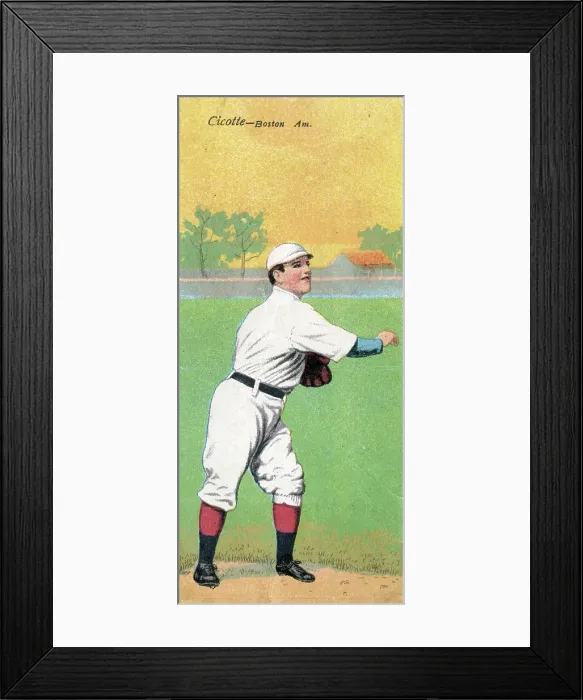 Framed Print : Cigarette Card Of Ed Cicotte Framed Print : Cigarette Card Of Ed Cicotte