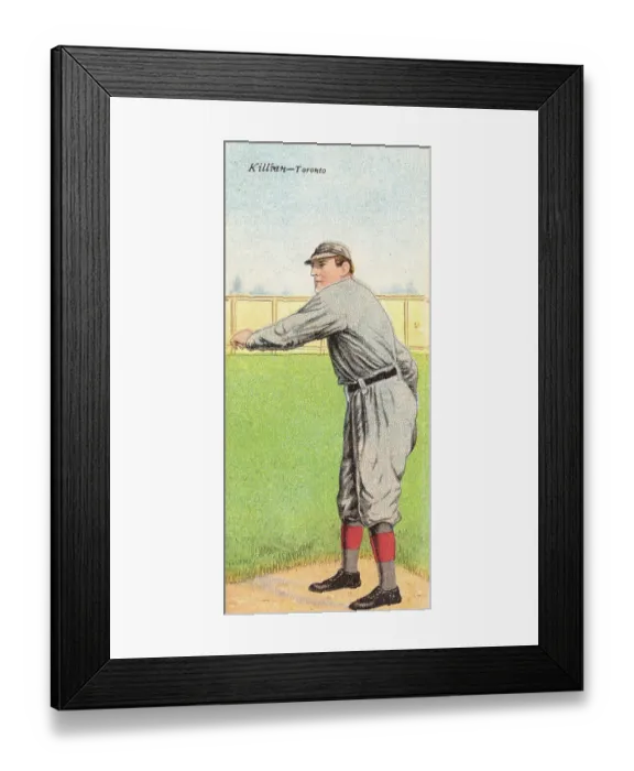 Framed Print : Cigarette Card Of Ed Killian Framed Print : Cigarette Card Of Ed Killian