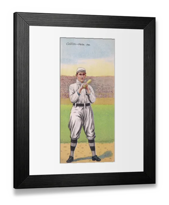 Framed Print : Cigarette Card Of Eddie Collins Framed Print : Cigarette Card Of Eddie Collins
