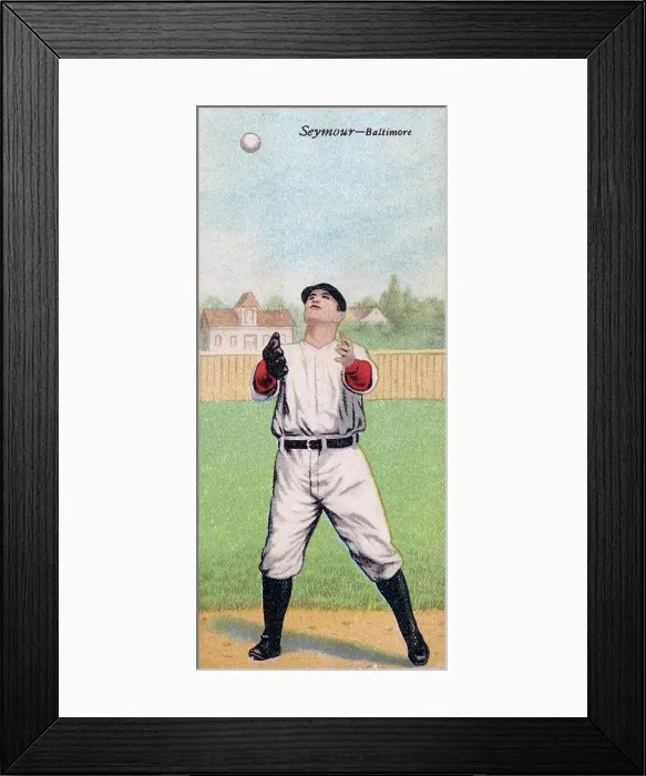 Framed Print : Cigarette Card Of Cy Seymour