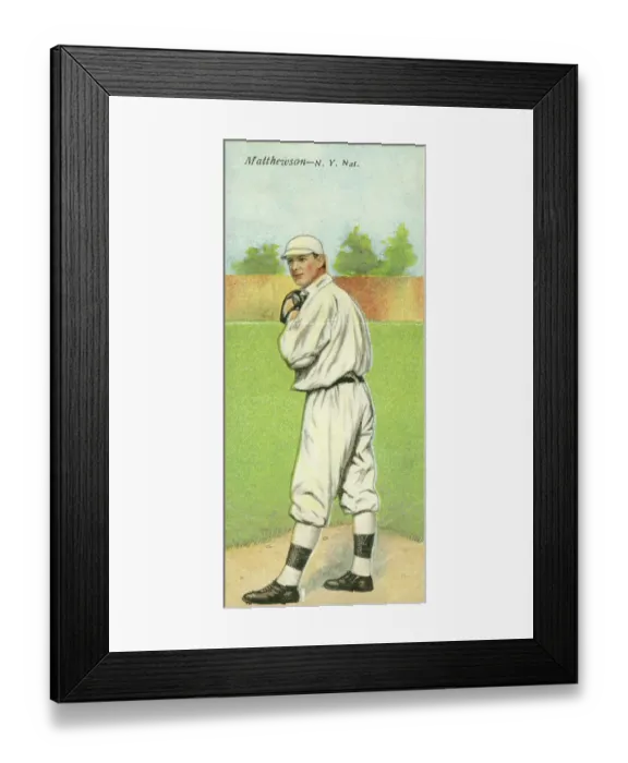 Framed Print : Cigarette Card Of Christy Mathewson Framed Print : Cigarette Card Of Christy Mathewson
