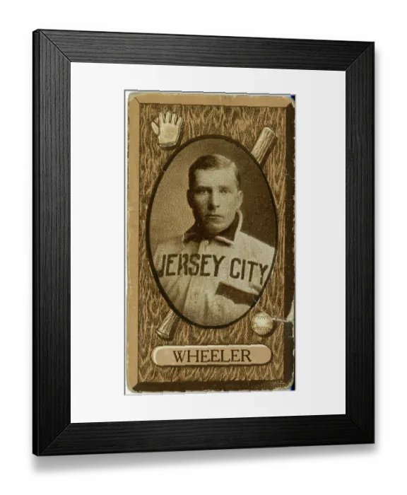 Framed Print : George Wheeler Baseball Card Framed Print : George Wheeler Baseball Card