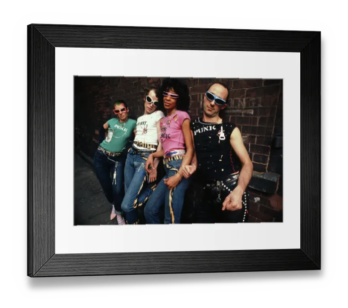 Framed Print : Punk Fashion Designers Wear Their Creations Framed Print : Punk Fashion Designers Wear Their Creations