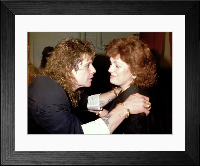 Framed Print : Ozzy Osborne and wife Shanon Framed Print : Ozzy Osborne and wife Shanon