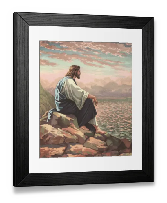 Framed Print : Christ By The Sea Framed Print : Christ By The Sea