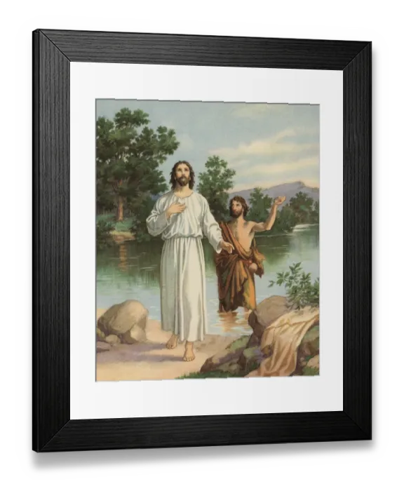 Framed Print : Baptism Of Christ Framed Print : Baptism Of Christ