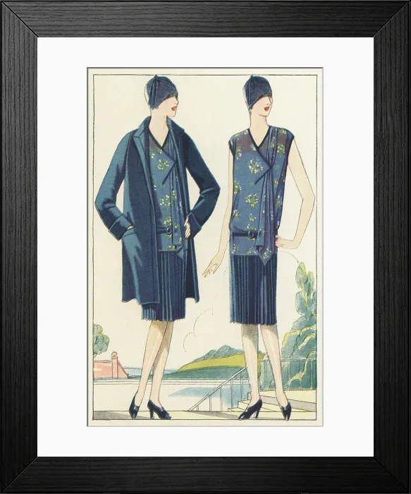 Framed Print : Flappers In Frocks And Coats Framed Print : Flappers In Frocks And Coats
