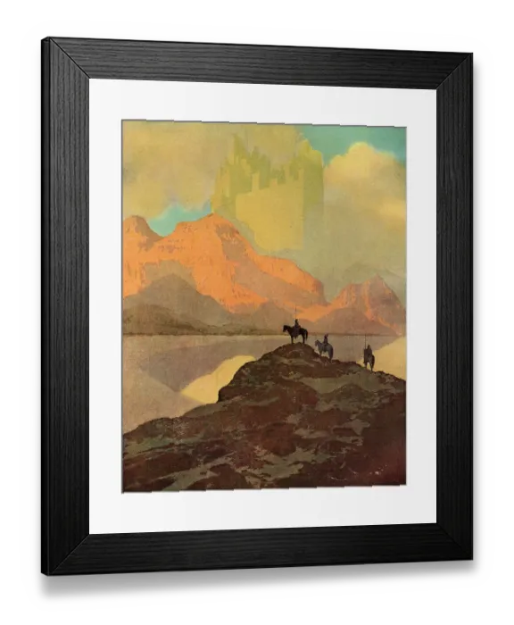 Framed Print : The City Of Brass By Parrish Framed Print : The City Of Brass By Parrish