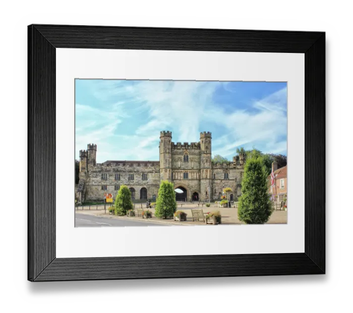 Framed Print : Gatehouse and courthouse of Battle Abbey