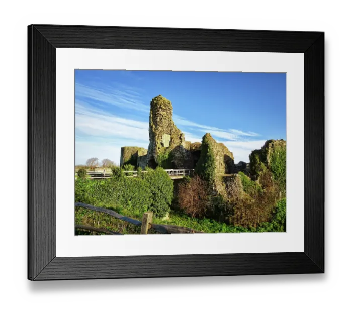 Framed Print : Pevensey Castle ruins Framed Print : Pevensey Castle ruins