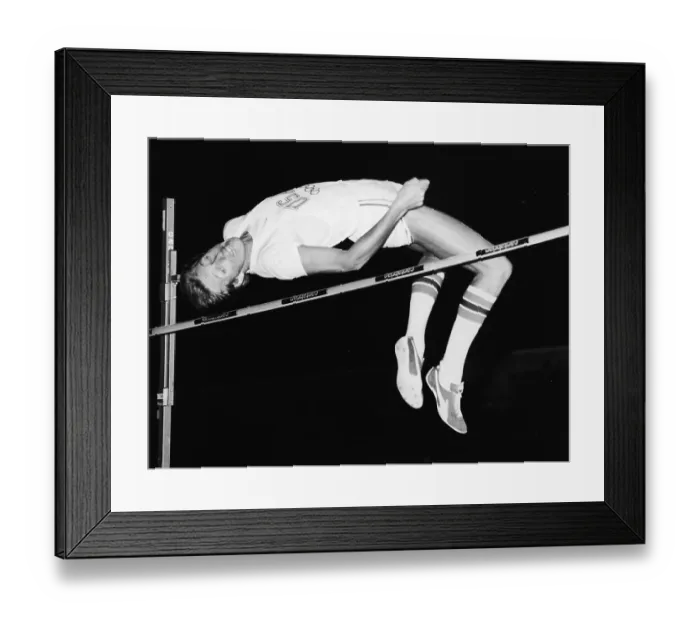 Framed Print : Dwight Stones High Jumping Framed Print : Dwight Stones High Jumping