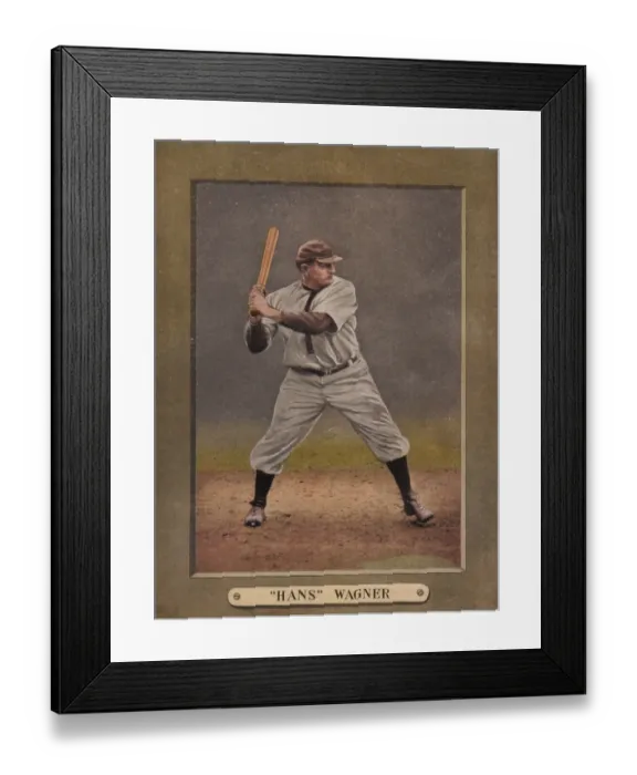 Framed Print : Honus Wagner Printed Card Framed Print : Honus Wagner Printed Card
