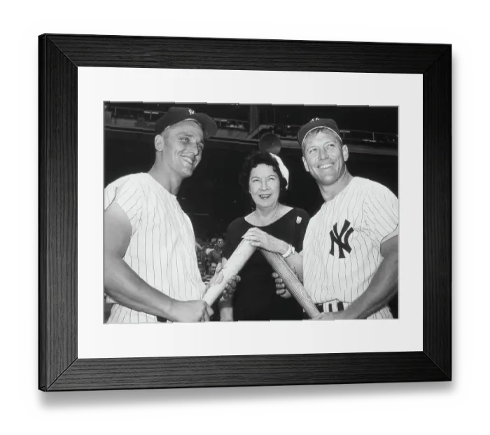 Framed Print : Portrait Of Maris, Ruth, & Mantle Framed Print : Portrait Of Maris, Ruth, & Mantle