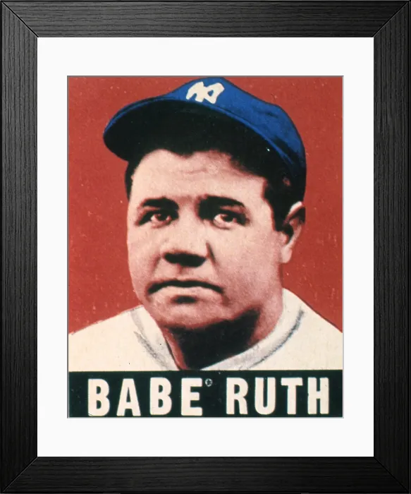 Framed Print : Babe Ruth portrait Framed Print : Babe Ruth portrait