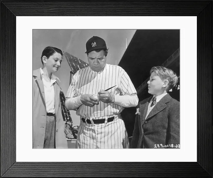 Framed Print : The Babe. circa 1945: American baseball player Babe Ruth Framed Print : The Babe. circa 1945: American baseball player Babe Ruth