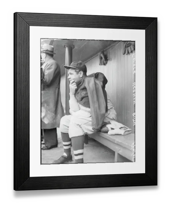 Framed Print : Babe Ruth, Boston Braves Baseball Player