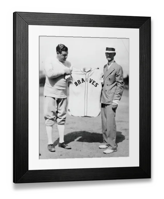 Framed Print : The Babe Becomes A Brave Framed Print : The Babe Becomes A Brave