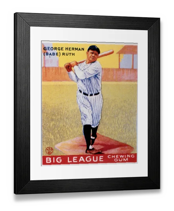 Framed Print : George Herman Babe Ruth Swings Framed Print : George Herman Babe Ruth Swings