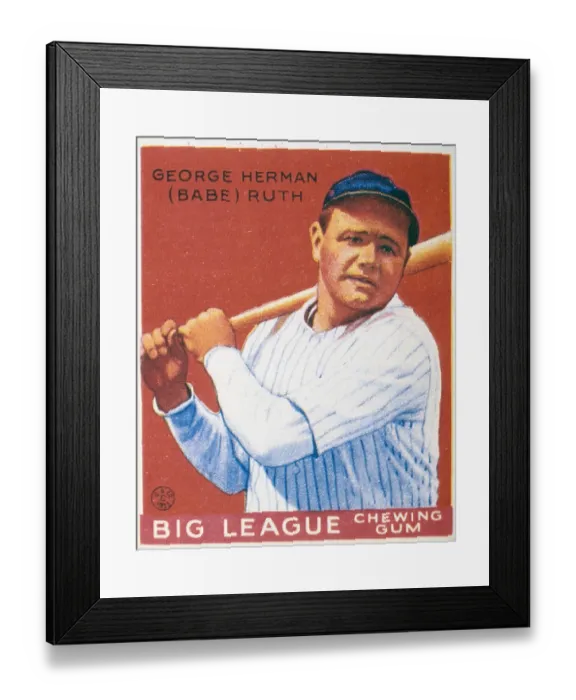 Framed Print : Big League Chewing Gum Ad Framed Print : Big League Chewing Gum Ad