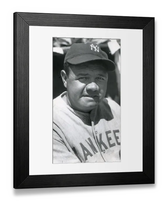 Framed Print : Portrait Of Babe Ruth Framed Print : Portrait Of Babe Ruth