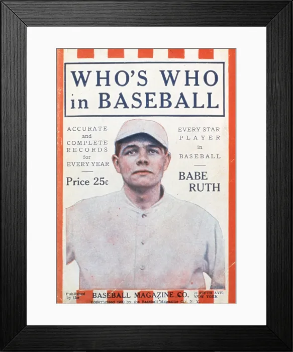 Framed Print : Babe Ruth on the Cover Framed Print : Babe Ruth on the Cover