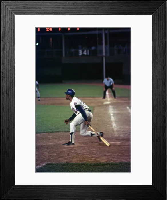 Framed Print : Willie Mays At Bat, Shea Stadium Framed Print : Willie Mays At Bat, Shea Stadium