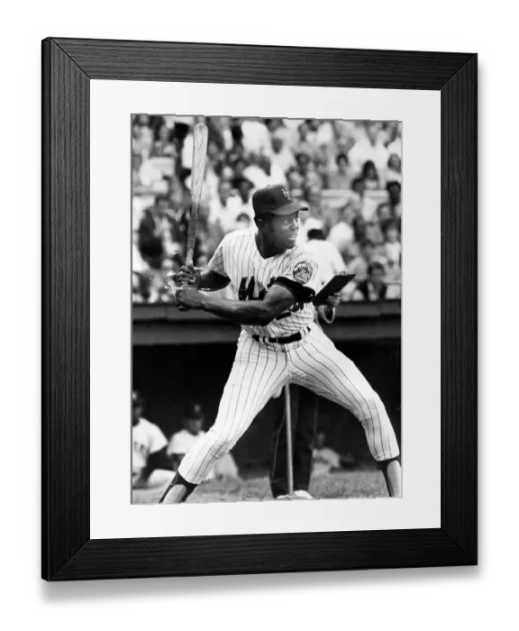 Framed Print : Willie Mays Batting Framed Print : Willie Mays Batting