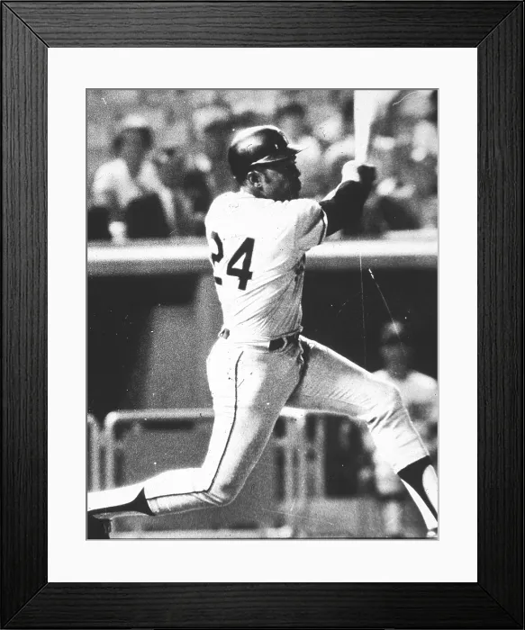 Framed Print : Willie Mays at Bat Framed Print : Willie Mays at Bat