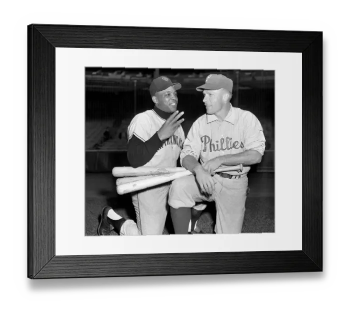 Framed Print : Mays All-Stars v Mantle All-Stars Framed Print : Mays All-Stars v Mantle All-Stars