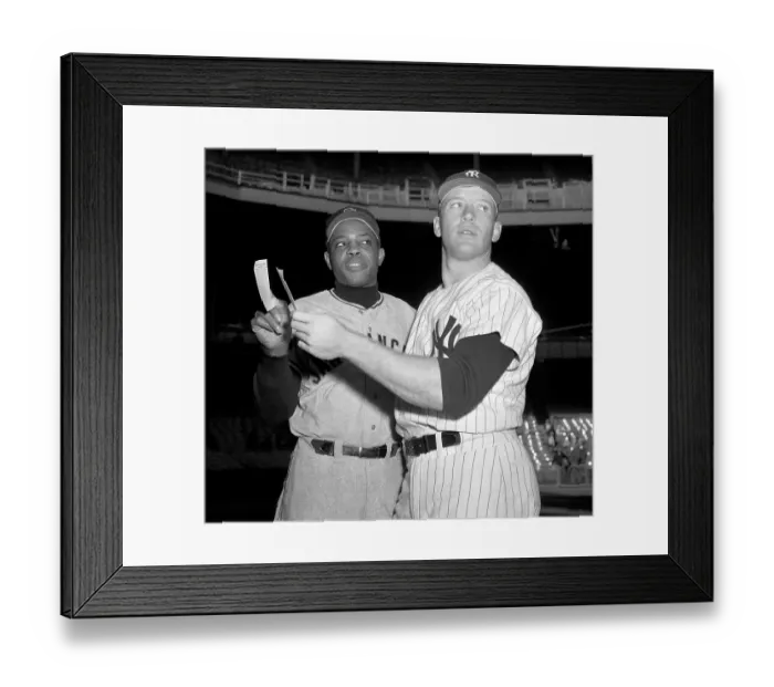 Framed Print : Mays All-Stars v Mantle All-Stars Framed Print : Mays All-Stars v Mantle All-Stars