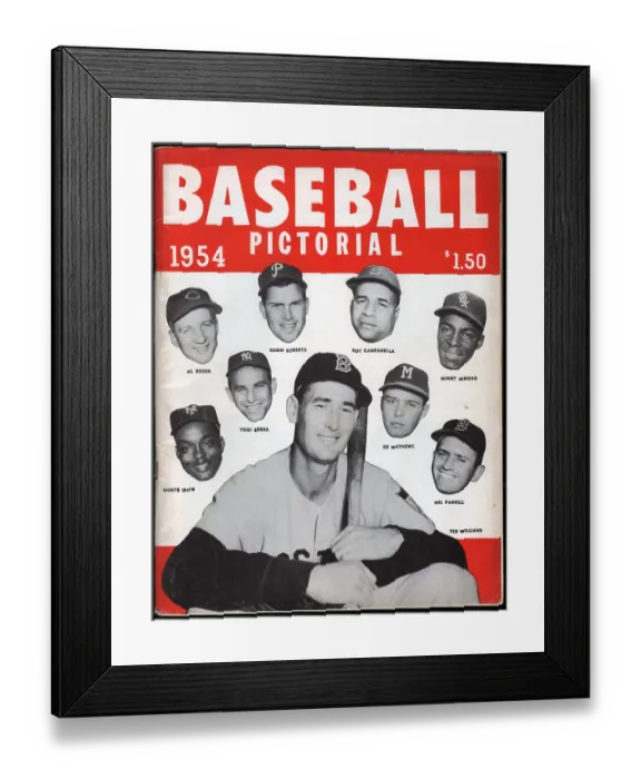 Framed Print : Baseball Pictorial 1954