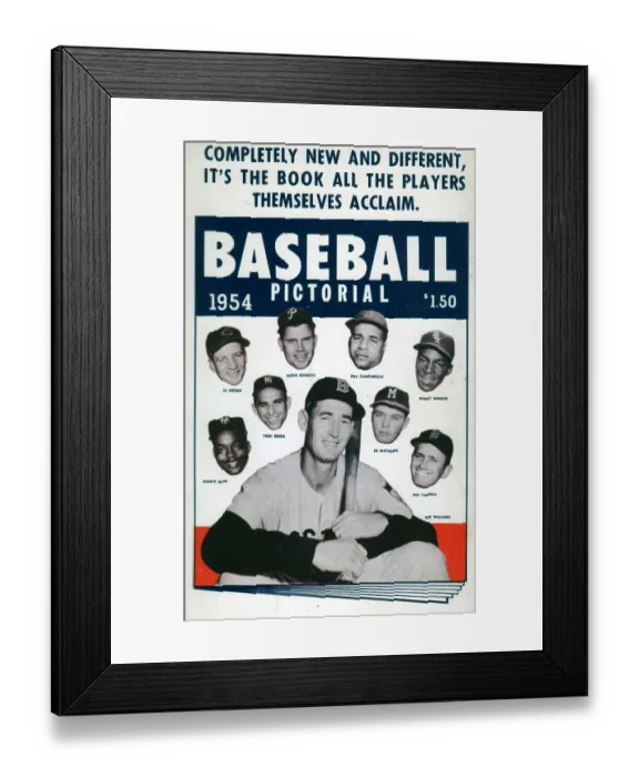 Framed Print : Baseball Pictorial Postcard Framed Print : Baseball Pictorial Postcard