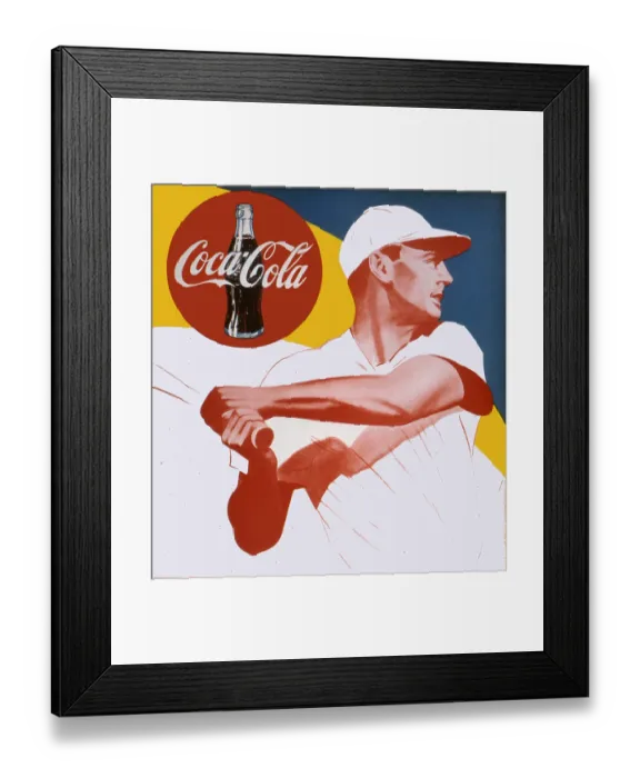 Framed Print : Ted Williams Coca-Cola Framed Print : Ted Williams Coca-Cola