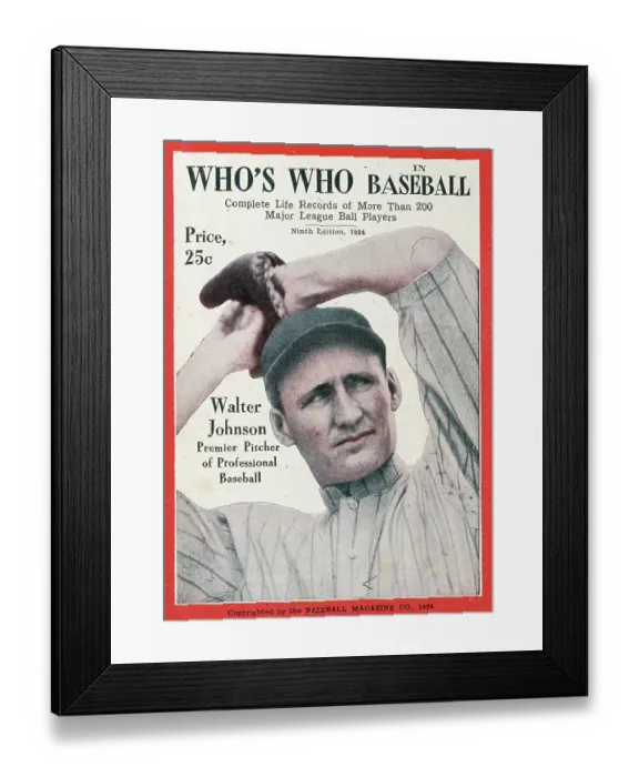Framed Print : Who's Who In Baseball Cover Framed Print : Who's Who In Baseball Cover
