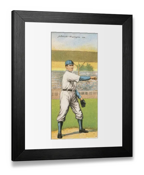 Framed Print : Walter Johnson Folding Card Framed Print : Walter Johnson Folding Card
