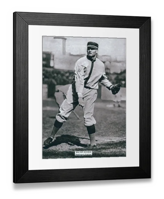 Framed Print : Walter Johnson BB Mag Framed Print : Walter Johnson BB Mag