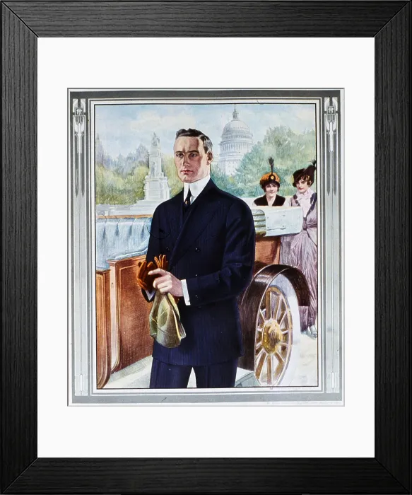 Framed Print : Walter Johnson Suit Promotion Framed Print : Walter Johnson Suit Promotion