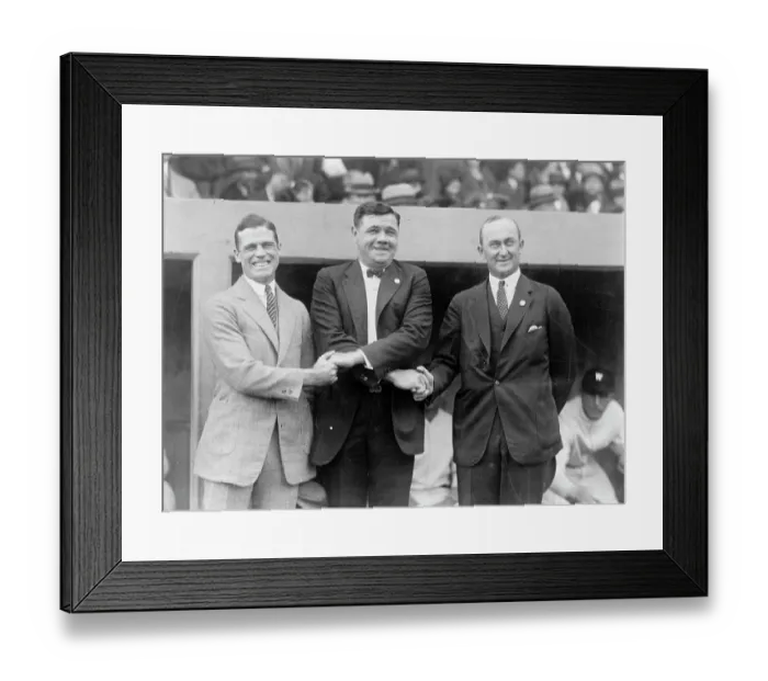 Framed Print : Sisler, Ruth, & Cobb Framed Print : Sisler, Ruth, & Cobb