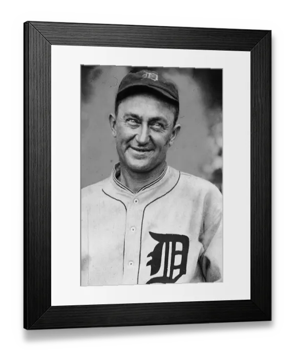 Framed Print : Ty Cobb In Detroit Tigers Uniform Framed Print : Ty Cobb In Detroit Tigers Uniform