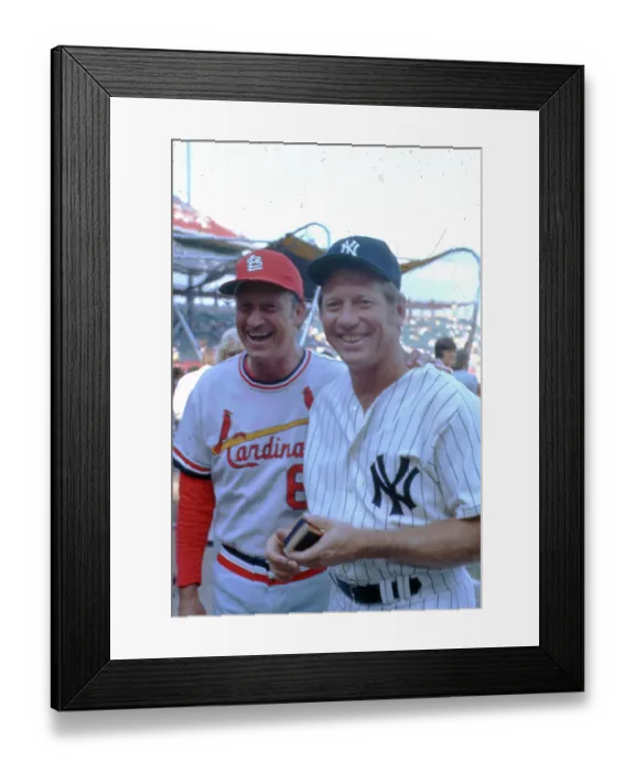Framed Print : Musial & Mantle At All Star Game Framed Print : Musial & Mantle At All Star Game