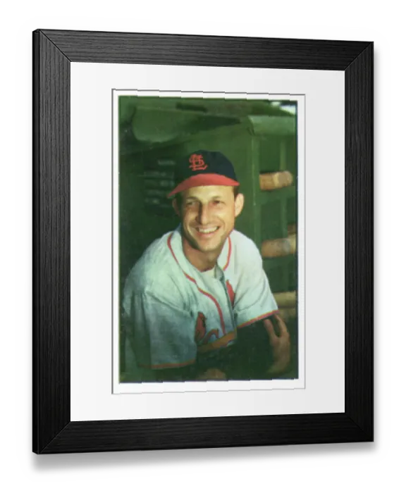 Framed Print : Baseball Card Of Stan Musial Framed Print : Baseball Card Of Stan Musial